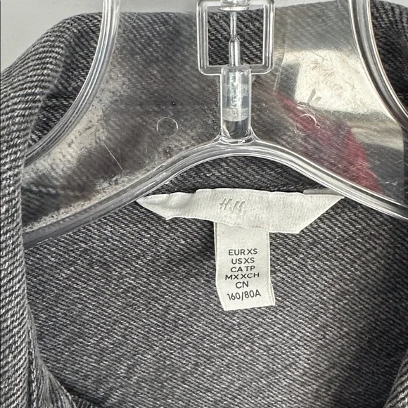 H&M Charcoal Denim Jacket - Picture 4 of 7